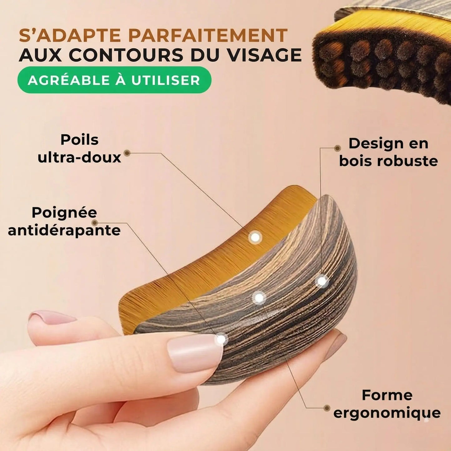 Brosse de massage lymphatique